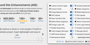 Admin and Site Enhancements (ASE) Pro