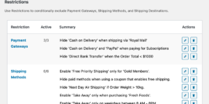 Conditional Shipping and Payments for WooCommerce