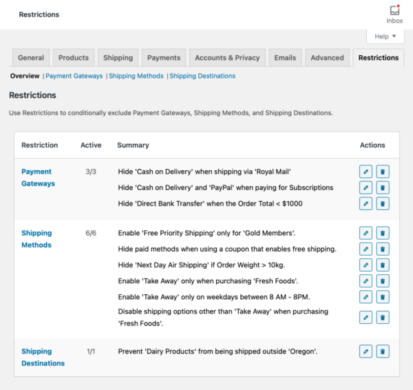 Conditional Shipping and Payments for WooCommerce