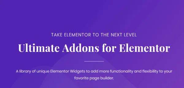 Ultimate Addons for Elementor
