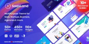Saasland - Saas, Startup, Technology & IT Solutions WordPress Theme
